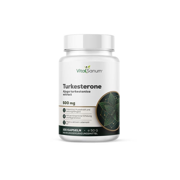 VitaSanum® – Turkesterone (Ajuga turkestanica) – 500 mg Tagesportion – 120 vegane Kapseln 120 St