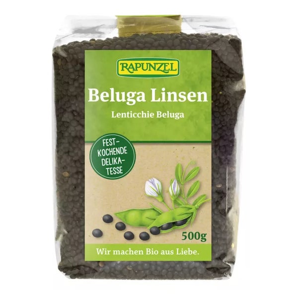 Rapunzel - Beluga Linsen schwarz 500 g