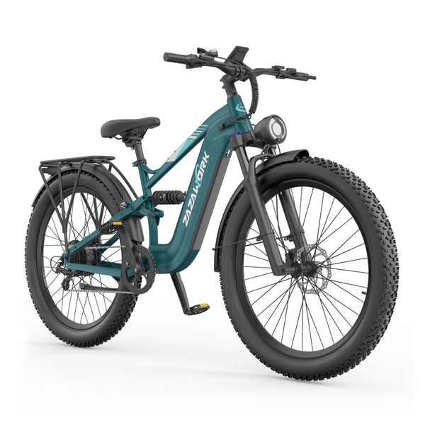 ZAZAWORK CF500 Elektro-Mountainbike, 48V 20Ah Akku,Grün 1 St