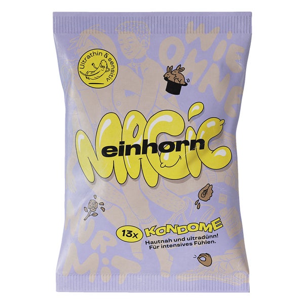 «MAGIC» – Dünne vegane Kondome mit 53 mm Breite, 13 Stück (13 Kondome) 13 St