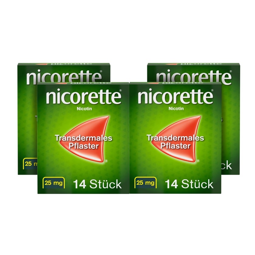 nicorette TX-Pflaster 25mg 4X14 St