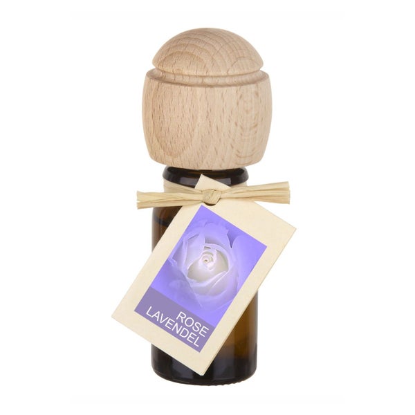 Traumduft Piccolino Rose Lavendel Duftöl – Handgefertigt, ätherische Öle, Buchenholzverschluss 10 ml