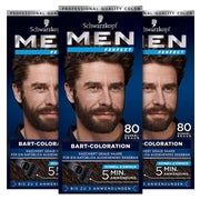 Men Perfect Schwarzkopf Bart-Coloration 80 Dunkel -Braun 3 St