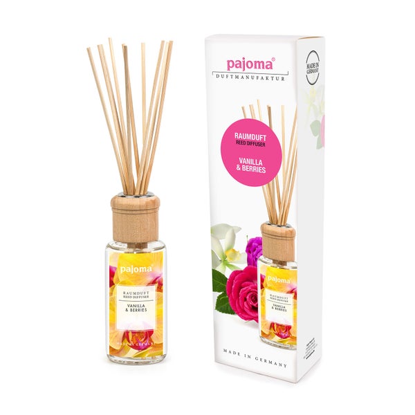 pajoma® Raumduft 100 ml inkl. Duftstäbchen, Vanilla & Berries 100 ml