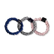 DOUX Set 3 Scrunchies S aus Seide 3 St