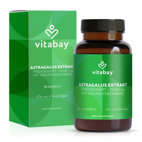Vitabay Astragalus Extrakt 10.000 mg hochdosiert 90 St