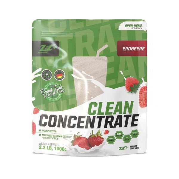 ZEC+ CLEAN CONCENTRATE Protein/ Eiweiß Erdbeere 1000 g