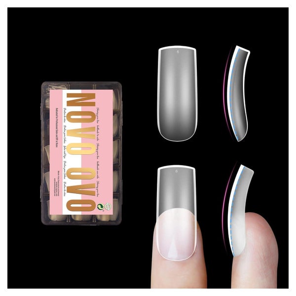Nagelspitzen quadratisch curved Medium Curved Square Nail Ti 1 St