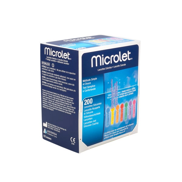 Microlet Lanzetten Farbig 200 St