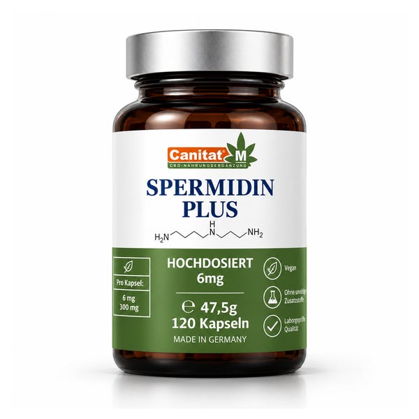 Spermidin Plus 6mg aus Weizenkeimextrakt | Hochdosiert 120 St
