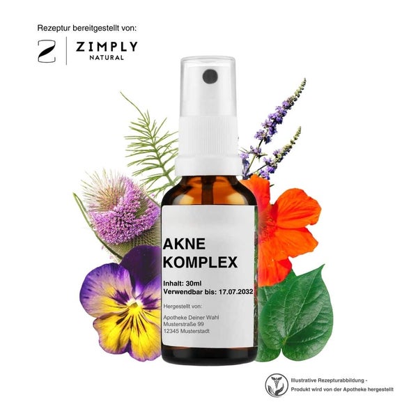 Zimply Natural AKNE KOMPLEX - Pflanzbasierte Rezeptur 30 ml