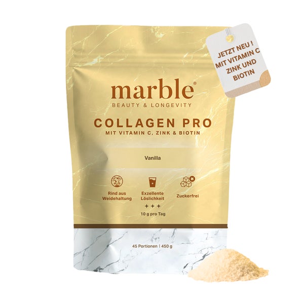 marble Collagen Pro – Vanilla mit Vitamin C, Zink & Biotin 450 g