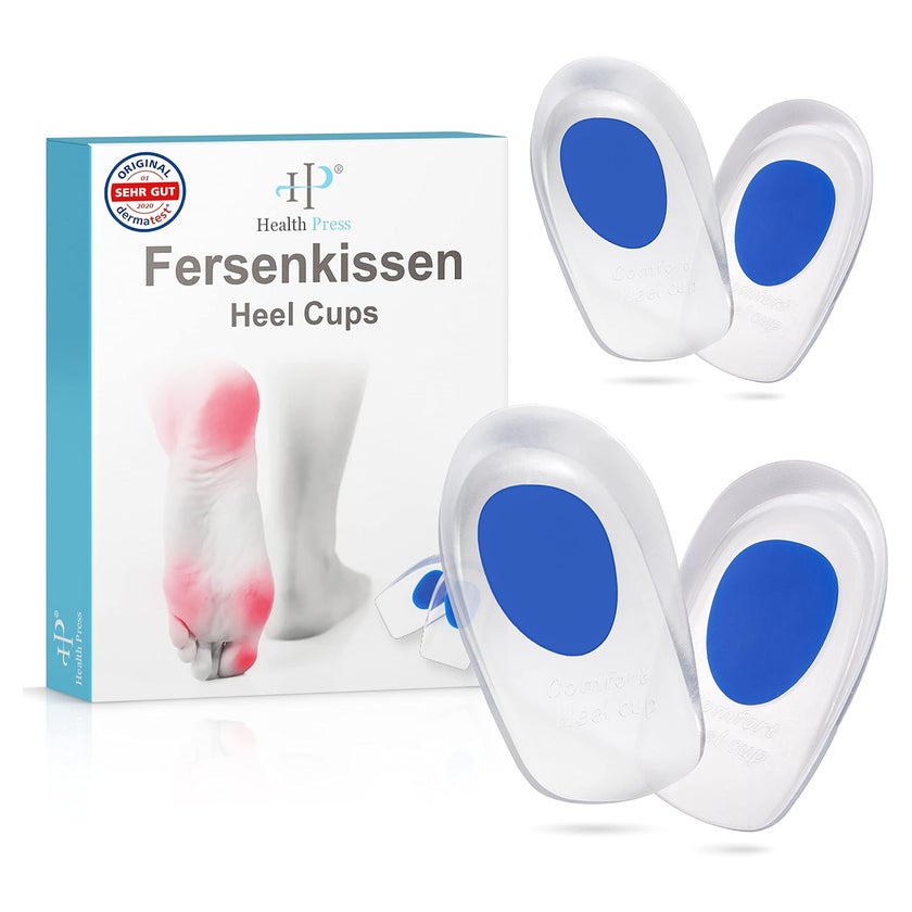 Health Press® Fersenkissen Geleinlagen Set für Damen 2 Paar 4 St
