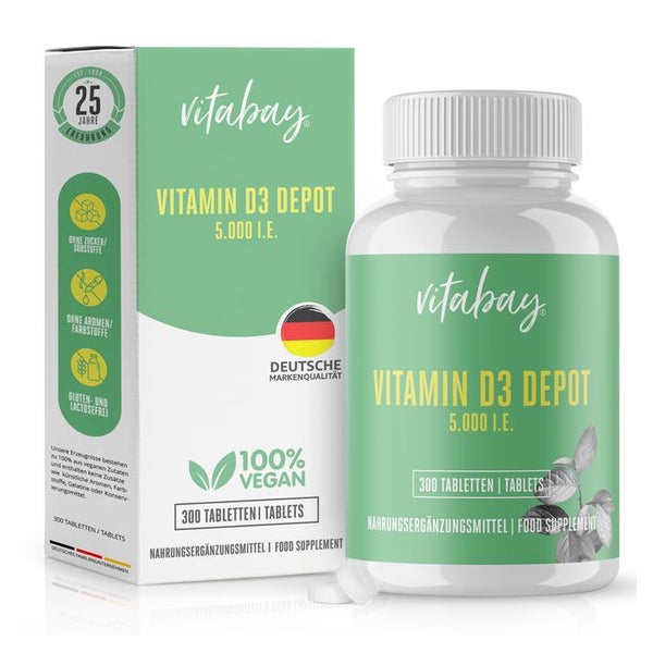 Vitabay Vitamin D3 Depot 5000 I.E. 300 St