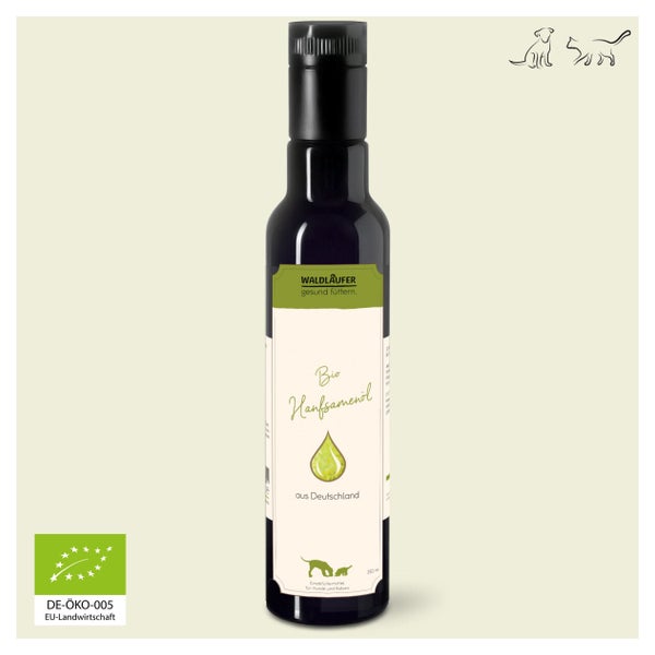 BIO Hanföl aus Deutschland - 1. Kaltpressung - 250ml 0.25 l