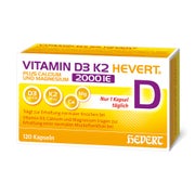 Vitamin D3 K2 Hevert+calcium U.magnes.2000 Ie Kps. 120 St