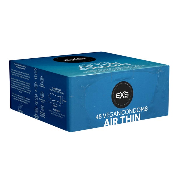 Air Thin 48 Stück - Extradünne Kondome, vegan, 0,045mm (48 Kondome) 48 St