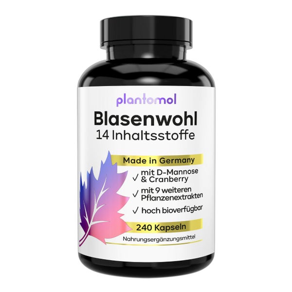 plantomol® Cranberry Kapseln mit D-Mannose - Blasenwohl