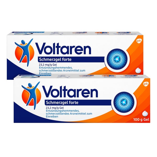 Voltaren Schmerzgel forte 23,2 mg/g Gel Doppelpack 2X100 g